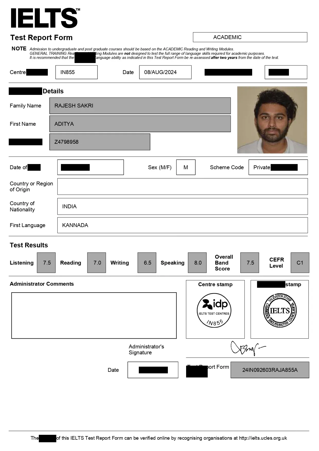 Aditya ielts